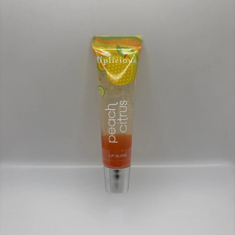 Bath & Body Works Liplicious Peach Citrus Lip‎ Gloss Discontinued Sealed 0.47 Oz